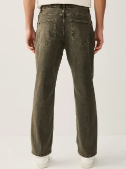 Jeans|Next Zwart/bruin - Rechte, klassieke jeans met stretch