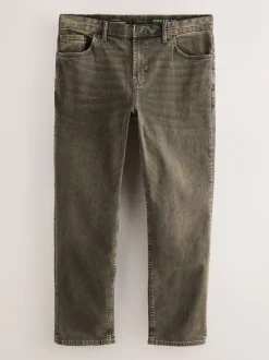 Jeans|Next Zwart/bruin - Rechte, klassieke jeans met stretch