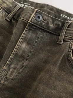 Jeans|Next Zwart/bruin - Rechte, klassieke jeans met stretch