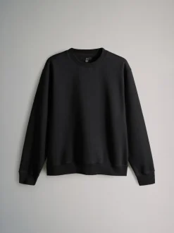 Loungewear|Sweaters En Hoody´S|The Set - Verpakking van 3 - Crew Neck Relaxed Fit Sweatshirts Zwart/bruin