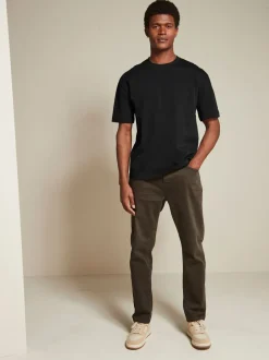 T-Shirts En Hemden*Next Zwart/Bruin/Licht Naturel - Relaxed fit - Verpakking van 3 T-shirts van zware stof
