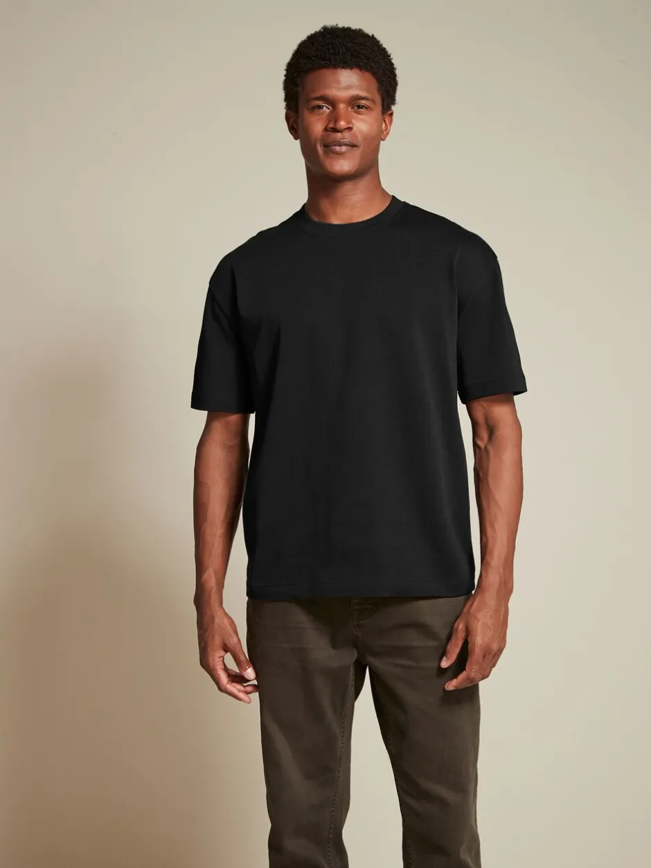T-Shirts En Hemden*Next Zwart/Bruin/Licht Naturel - Relaxed fit - Verpakking van 3 T-shirts van zware stof