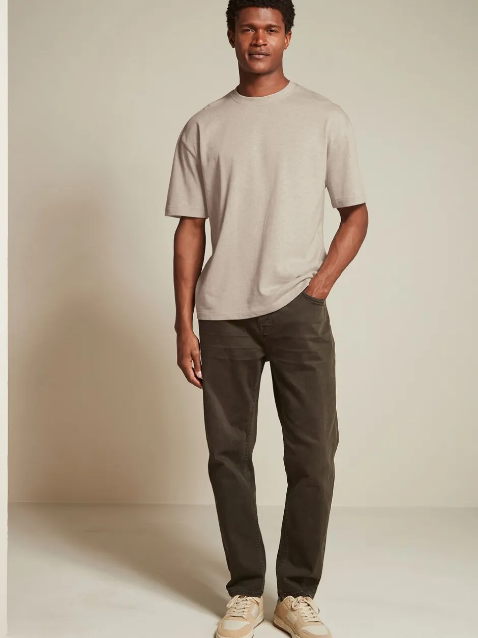 T-Shirts En Hemden*Next Zwart/Bruin/Licht Naturel - Relaxed fit - Verpakking van 3 T-shirts van zware stof