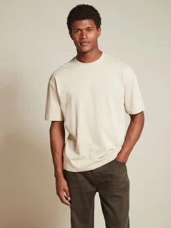 T-Shirts En Hemden*Next Zwart/Bruin/Licht Naturel - Relaxed fit - Verpakking van 3 T-shirts van zware stof