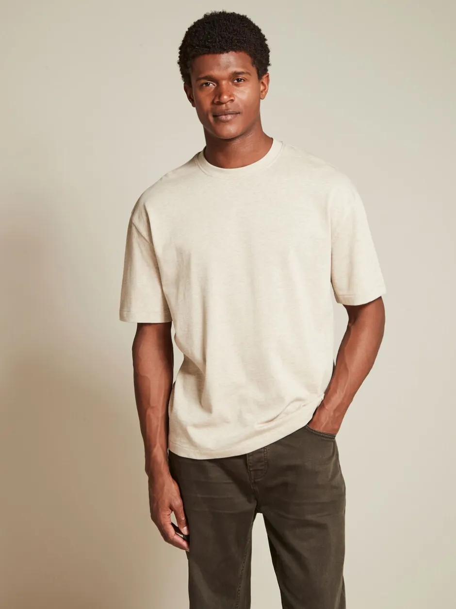 T-Shirts En Hemden*Next Zwart/Bruin/Licht Naturel - Relaxed fit - Verpakking van 3 T-shirts van zware stof