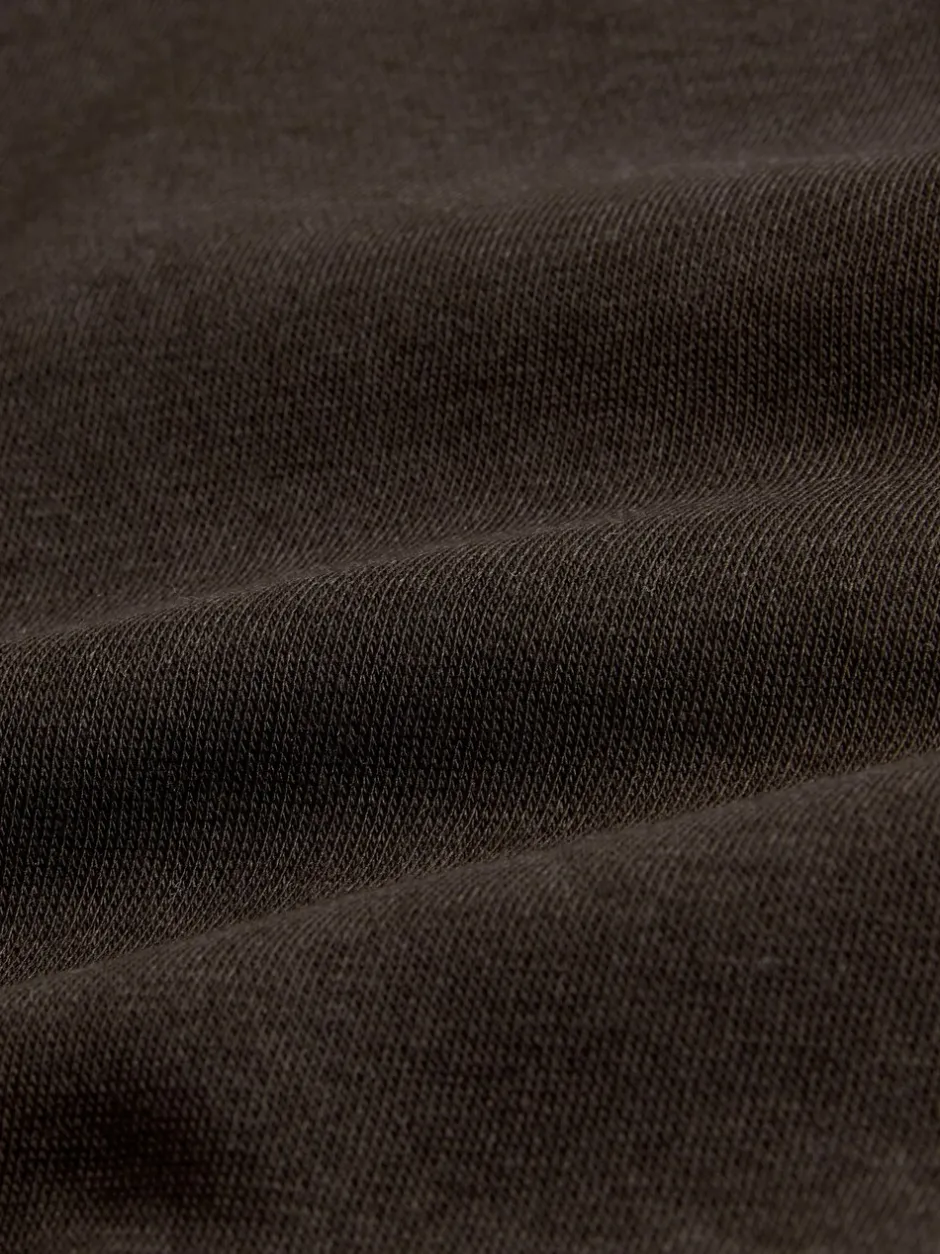 Hoody's En Sweatshirts*The Set - 2 Pack Longline Crew Neck Sweatshirt Zwart/chocoladebruin