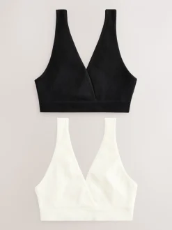 Beha's*Next Zwart/crèmekleurig - Seamless Non Wire Nursing Ultimate Comfort Bras 2 Pack
