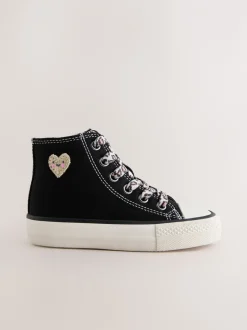 Sneakers*Next Zwart/dierenprint - Hoge sneakers
