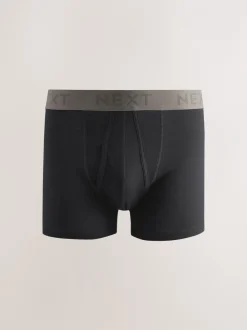 Ondergoed|Ondergoed*Next Zwarte neutrale tailleband - Standaard - 10 Boxershorts zonder plooi