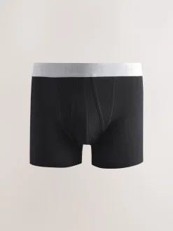 Ondergoed|Ondergoed*Next Zwarte neutrale tailleband - Standaard - 10 Boxershorts zonder plooi