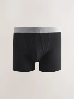 Ondergoed|Ondergoed*Next Zwarte neutrale tailleband - Standaard - 10 Boxershorts zonder plooi