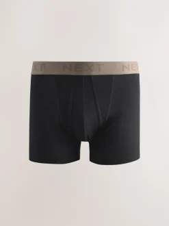 Ondergoed|Ondergoed*Next Zwarte neutrale tailleband - Standaard - 10 Boxershorts zonder plooi