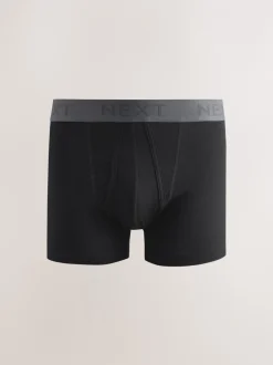 Ondergoed|Ondergoed*Next Zwarte neutrale tailleband - Standaard - 10 Boxershorts zonder plooi