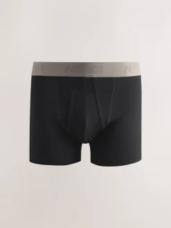 Ondergoed|Ondergoed*Next Zwarte neutrale tailleband - Standaard - 10 Boxershorts zonder plooi