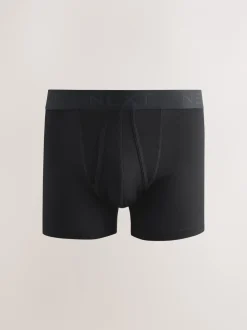 Ondergoed|Ondergoed*Next Zwarte neutrale tailleband - Standaard - 10 Boxershorts zonder plooi
