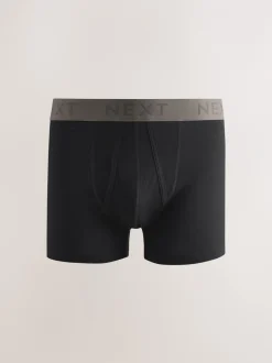 Ondergoed|Ondergoed*Next Zwarte neutrale tailleband - Standaard - 10 Boxershorts zonder plooi