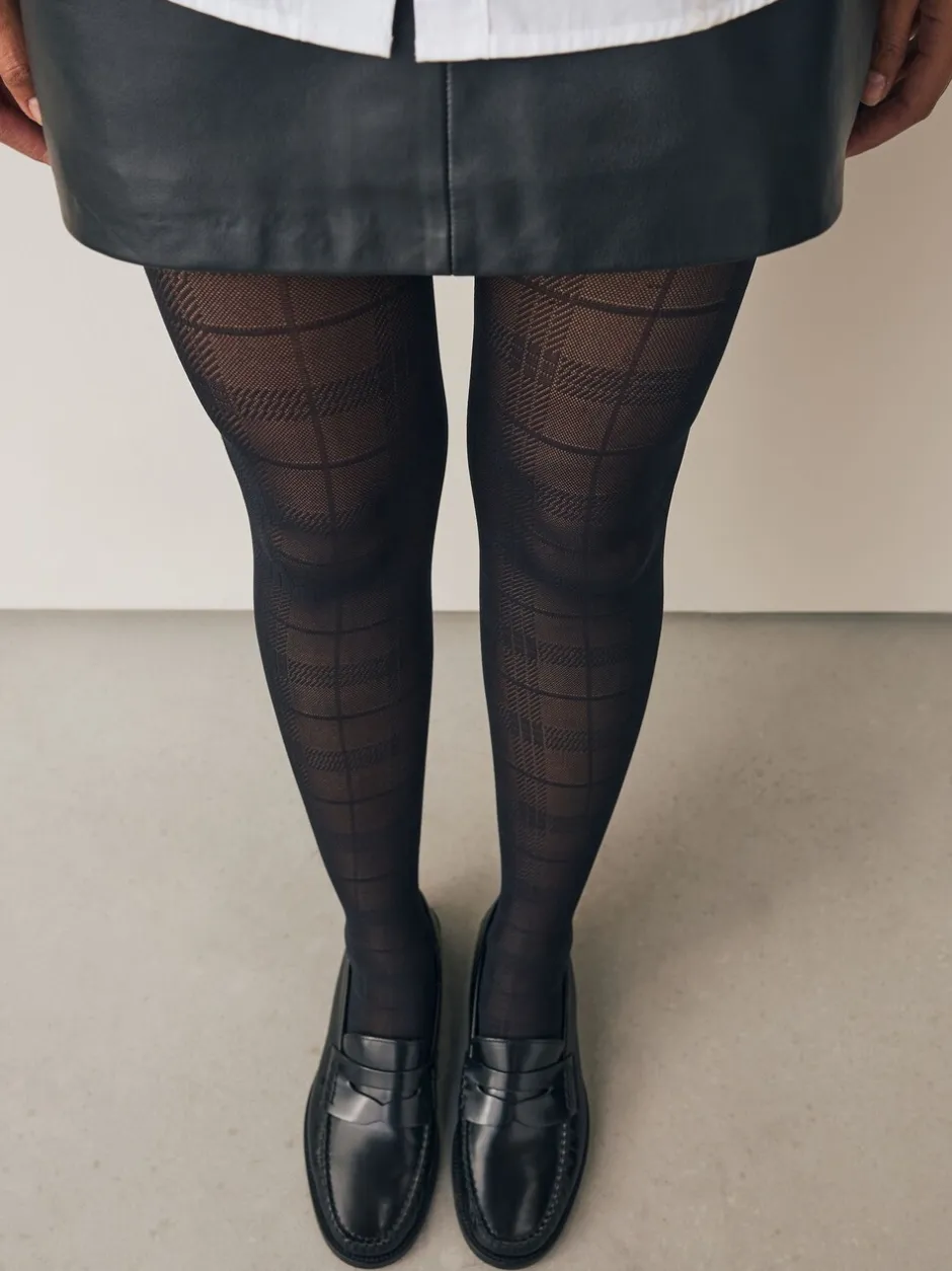 Sokken En Panty's*Next Zwarte ruit - 1 Panty's met patroon