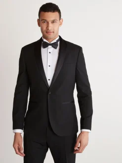 Smokings En Feestkleding|Blazers En Business-Jasjes*Next - Slim Fit - Smoking: colbert Zwarte sjaalkraag
