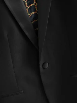Smokings En Feestkleding|Blazers En Business-Jasjes*Next - Slim Fit - Smoking: colbert Zwarte sjaalkraag