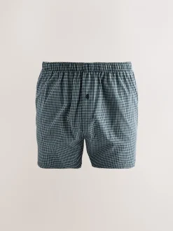 Ondergoed|Ondergoed*Next Zwarte streep - Verpakking van 4 - Geweven boxershorts van puur katoen