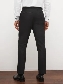 Smokings En Feestkleding|Next - Slim Fit - Pantalon in smokingstijl Zwarte tape met details
