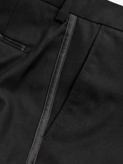 Smokings En Feestkleding|Next - Slim Fit - Pantalon in smokingstijl Zwarte tape met details