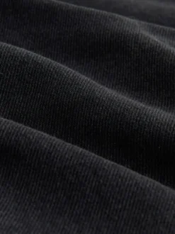 Jeans|Next - Baggy jeans met wijde pijpen en halfhoge taille Zwarte wassing