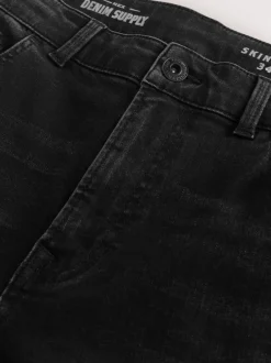 Jeans*Next Zwarte wassing - Enkele - Skinny fit klassieke stretchy jeans