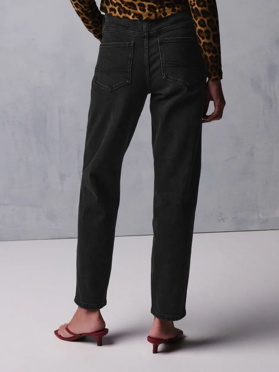 Jeans|Next - Mom comfort stretch jeans Zwarte wassing