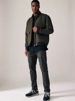 Jeans*Next Zwarte wassing - Strakke Pasvorm - Comfortabele stretchjeans