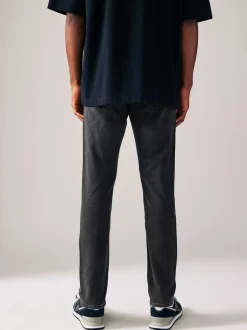 Jeans*Next Zwarte wassing - Strakke Pasvorm - Comfortabele stretchjeans