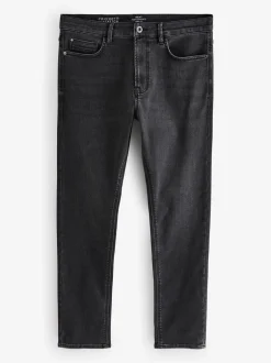 Jeans*Next Zwarte wassing - Strakke Pasvorm - Comfortabele stretchjeans