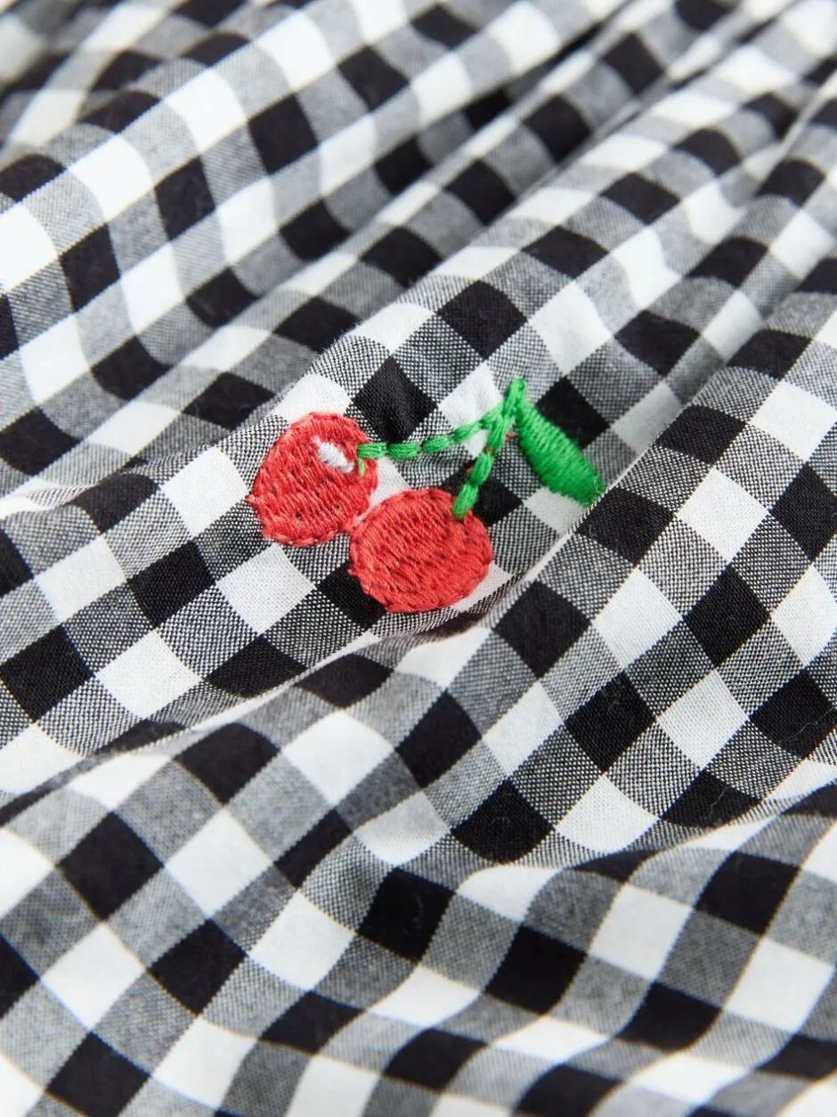 Jumpsuits En Playsuits*Next Zwarte/witte gingham-ruit - Sleeveless Playsuit (3mths-7yrs)