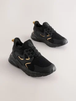Sneakers|Sneakers*Next - Elastische sportschoenen Zwart/goud