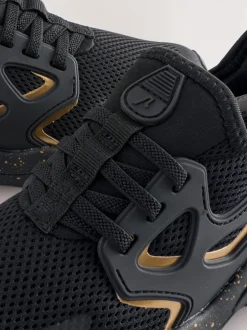 Sneakers|Sneakers*Next - Elastische sportschoenen Zwart/goud