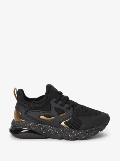 Sneakers|Sneakers|Next Zwart/goud - Elastische sportschoenen