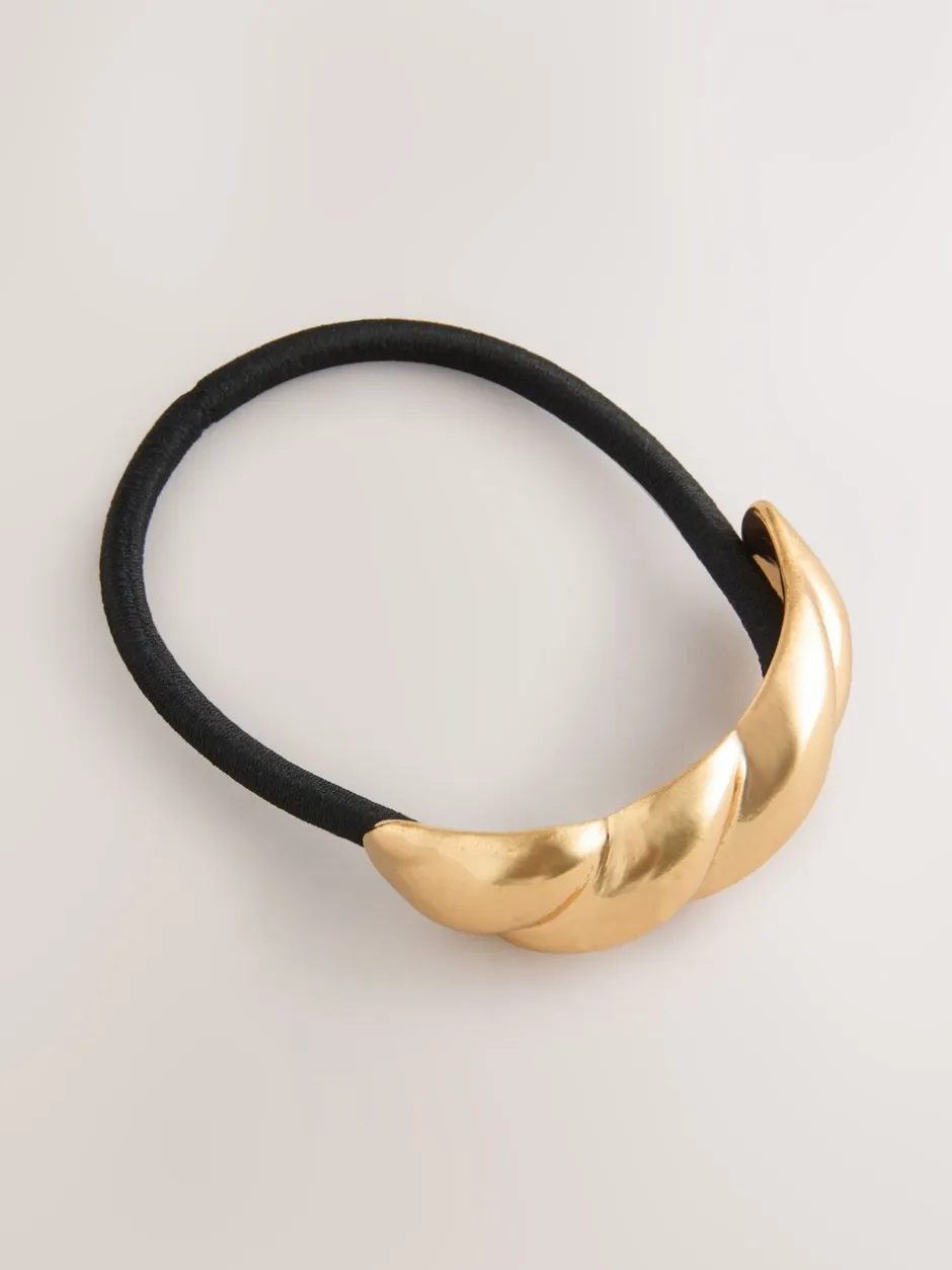 Mutsen, Handschoenen En Sjaals|Haaraccessoires*Next Zwart/goudkleurig - Twist Hair Bobble
