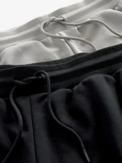 Shorts*Next - 2 jersey shorts met ritszakje Zwart/grijs