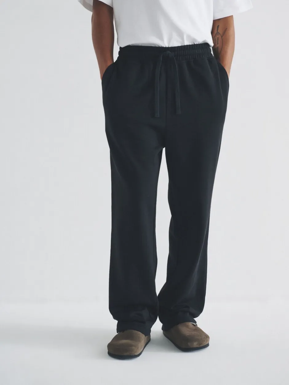 Loungewear|Joggingbroeken|The Set - 4 Pack Joggingbroeken met wijde pijpen Zwart/grijs