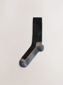 Sokken|Sokken|Next Zwart/grijs - Thermal Workwear Socks 2 Pack