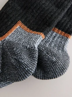 Sokken|Sokken|Next Zwart/grijs - Thermal Workwear Socks 2 Pack