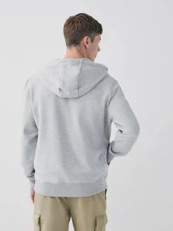 Sweaters En Hoody´S|Sweaters En Hoody´S|Next Zwart/grijs gemêleerd - Cotton Rich Heavyweight Jersey Full Zip Hoodies 2 Pack