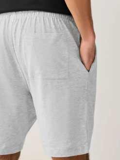 Loungewear|Pyjama's|Next - Jersey pyjama met korte mouwen Zwart/grijs gemêleerd