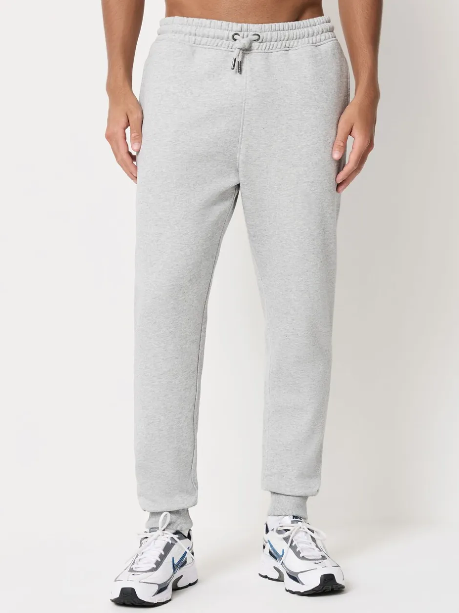 Joggingbroeken*Next - Slim Fit Brushback Heavyweight 2 Pack Joggers Zwart/grijs gemêleerd