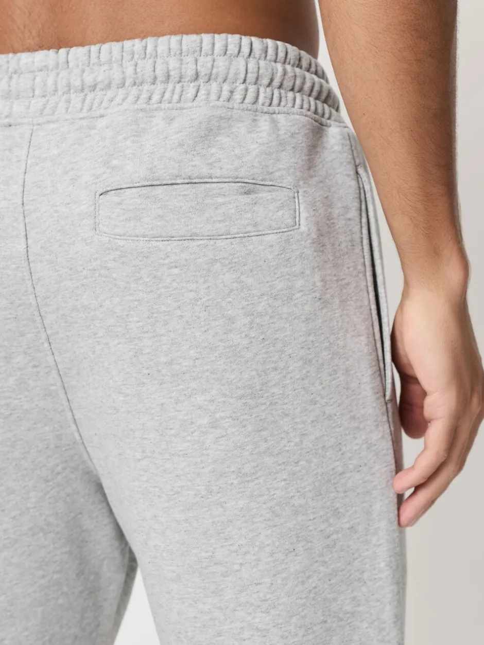 Joggingbroeken*Next - Slim Fit Brushback Heavyweight 2 Pack Joggers Zwart/grijs gemêleerd
