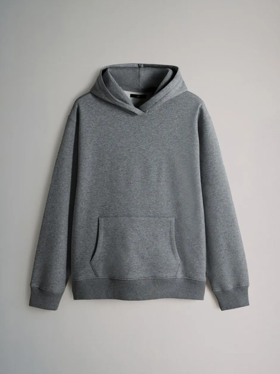 Loungewear|Sweaters En Hoody´S|The Set - Verpakking van 4 - Relaxed Fit Hoodies Zwart/grijs gemêleerd/crème