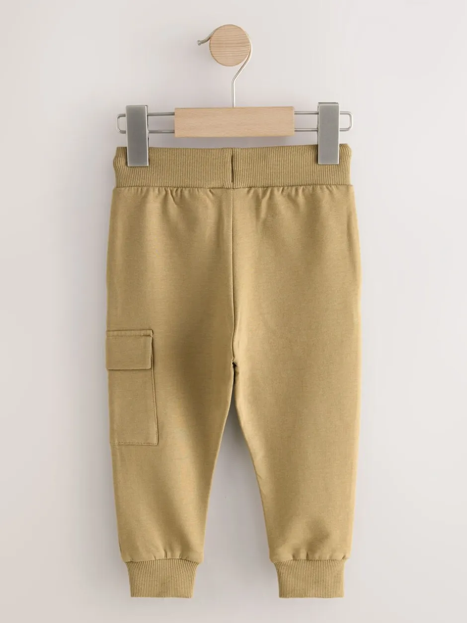 Jeans En Joggingbroeken|Joggingbroeken|Next - Verpakking van 5 joggingbroeken (3mnd-7jr) Zwart/grijs gemêleerd/lichtbruin
