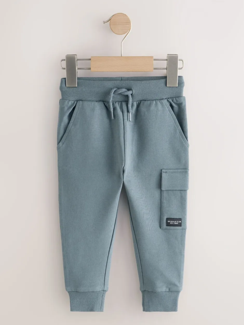 Jeans En Joggingbroeken|Joggingbroeken|Next - Verpakking van 5 joggingbroeken (3mnd-7jr) Zwart/grijs gemêleerd/lichtbruin
