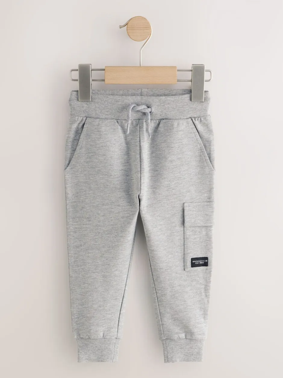 Jeans En Joggingbroeken|Joggingbroeken|Next - Verpakking van 5 joggingbroeken (3mnd-7jr) Zwart/grijs gemêleerd/lichtbruin