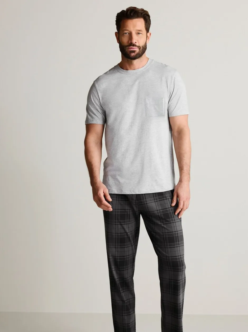 Pyjama's*Next - 2 jersey pyjama's Zwart/grijs geruit